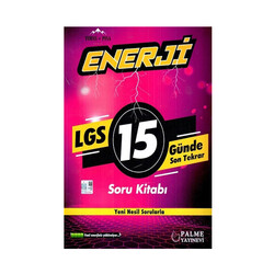 Palme Yayıncılık - Palme Yayınları LGS 15 Günde Son Tekrar Enerji Soru Kitabı