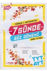 Palme Yayıncılık - ​Palme Yayınları TYT AYT Türkçe Matematik 7 Günde Güz Dönemi Soru Kitabı