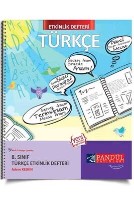​Pandül Yayınları 8. Sınıf Türkçe Etkinlik Defteri - 1