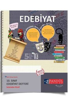 ​Pandül Yayınları 10. Sınıf Edebiyat Defteri - 1