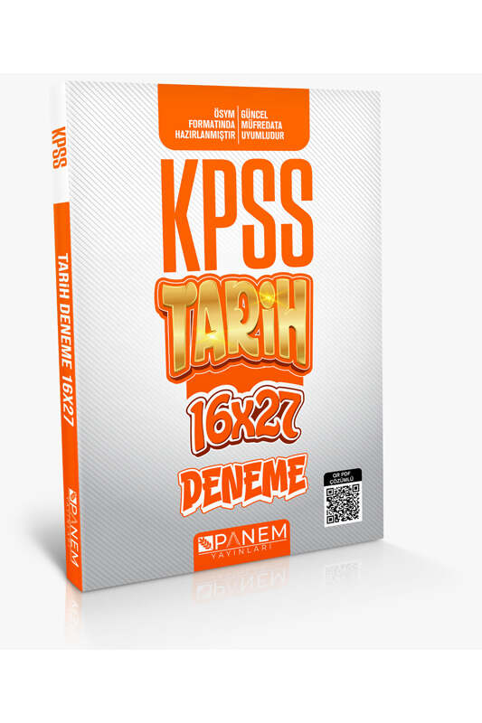 Panem Yayıncılık KPSS Genel Kültür Çözümlü Tarih 16x27 Deneme