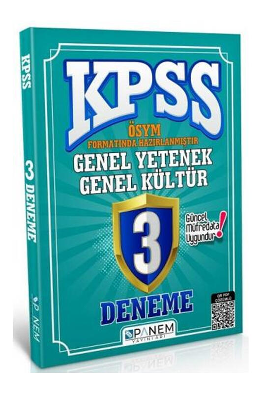 Panem Yayınları 2022 KPSS Genel Yetenek Genel Kültür 3 Deneme Çözümlü