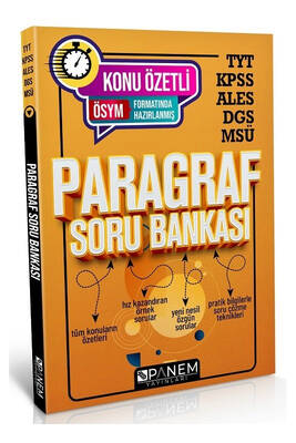 Panem Yayınları TYT KPSS ALES DGS MSÜ Paragraf Soru Bankası - 1