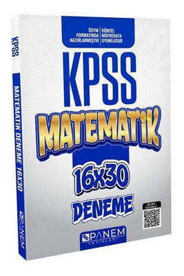 Panem Yayınları KPSS Matematik 16x30 Deneme - 1