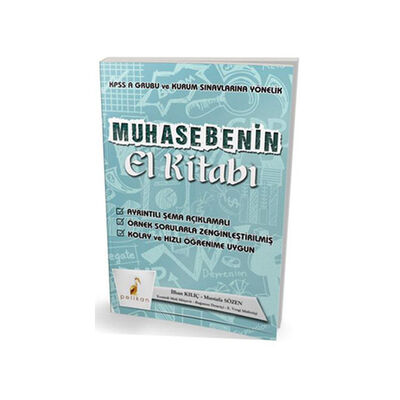 ​Pelikan Yayınları KPSS A ve Kurum Sınavlarına Yönelik Muhasebenin El Kitabı - 1