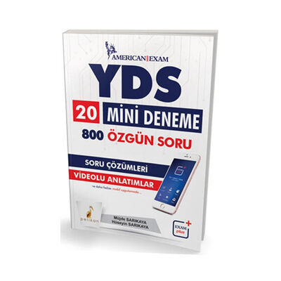 ​Pelikan Yayınları YDS 20 Mini Deneme 800 Özgün Soru - 1