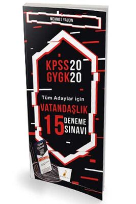 Pelikan Yayınları 2020 KPSS Vatandaşlık Dijital Çözümlü 15 Deneme Sınavı - 1