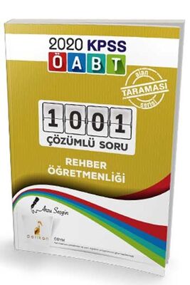 ​Pelikan Yayınları 2020 ÖABT Rehber Öğretmenliği 1001 Çözümlü Soru - 1