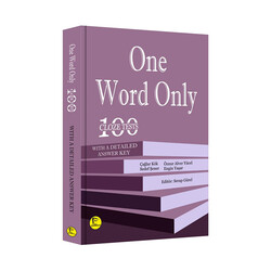 Pelikan Yayıncılık - Pelikan Yayınları One Word Only: 100 Cloze Tests with a Detailed Answer Key