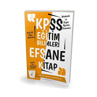 Pelikan Yayınları 2020 KPSS Eğitim Bilimleri Efsane Tek Kitap Konu Anlatımlı - 1