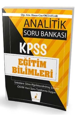 ​Pelikan Yayınları 2020 KPSS Eğitim Bilimleri Analitik Soru Bankası - 1