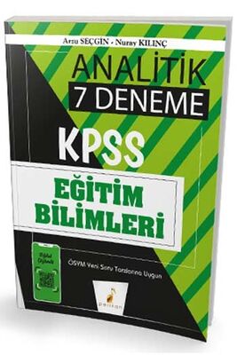 ​Pelikan Yayınları 2020 KPSS Eğitim Bilimleri Analitik Dijital Çözümlü 7 Deneme Sınavı - 1