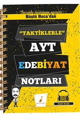 ​Pelikan Yayınları Rüştü Hocadan Taktiklerle AYT Edebiyat Notları - 1