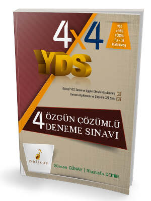 Pelikan Yayınları YDS 4x4 Özgün Çözümlü Deneme Sınavı - 1