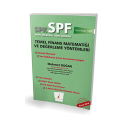 Pelikan Yayıncılık - Pelikan Yayınevi SPK - SPF Temel Finans Matematiği ve Değerleme Yöntemleri Konu Anlatımlı Soru Bankası 1009