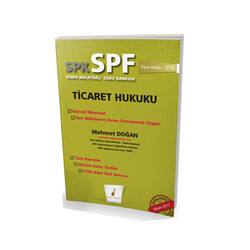 Pelikan Yayıncılık - Pelikan Yayınevi SPK - SPF Ticaret Hukuku Konu Anlatımlı Soru Bankası 1010