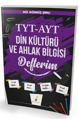 ​Pelikan Yayınları TYT AYT Din Kültürü ve Ahlak Bilgisi Defterim - 1