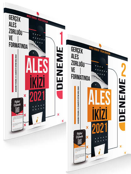 Pelikan Yayınları 2021 ALES İkizi 2 Özgün Deneme Sınavı Dijital Çözümlü