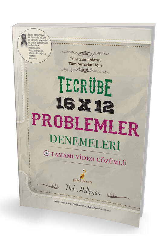 Pelikan Yayınları 2023 Tüm Sınavlar İçin Tecrübe 16x12 Problemler Denemeleri
