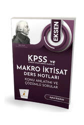 Pelikan Yayınevi KPSS A ve Kurum Sınavlarına Hazırlık Eksen Makro İktisat Ders Notları Konu Anlatımı Çözümlü Sorular - Pelikan Yayınları