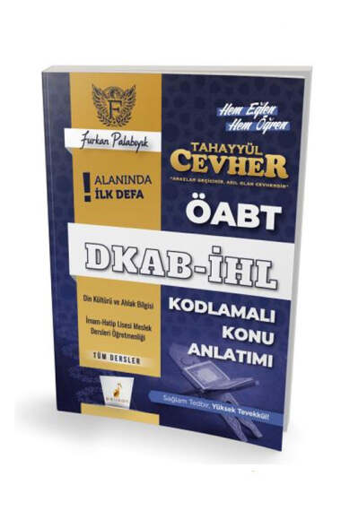 Pelikan Yayınları Tahayyül Cevher ÖABT DKAB-İHL Tüm Dersler Kodlamalı Konu Anlatımı - 1