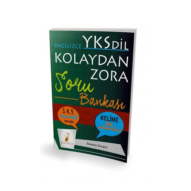 Pelikan Yayınları İngilizce YKS-Dil Kolaydan Zora Soru Bankası