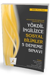 Pelikan Yayıncılık - Pelikan Yayınları YÖKDİL İngilizce Sosyal Bilimler 5 Deneme Sınavı