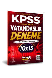 PeraMila Yayıncılık KPSS ve Tüm Sınavlar İçin Vatandaşlık 10x15 Tamamı Çözümlü Deneme Sınavı - PeraMila Yayıncılık