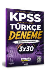PeraMila Yayıncılık KPSS ve Tüm Sınavlar İçin Türkçe 3x30 Tamamı Çözümlü Deneme Sınavı - PeraMila Yayıncılık