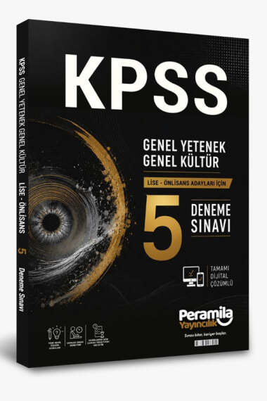PeraMila Yayıncılık KPSS Tüm Adaylar İçin Tüm Dersler GK-GY Tamamı Çözümlü 5 Fasikül Deneme Sınavı - 1