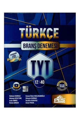 Pes Yayınları TYT Türkçe 12 x 40 Branş Denemesi - 1