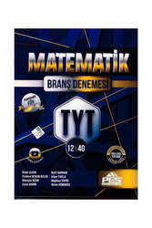 PES Yayınları TYT Matematik 12 x 40 Branş Denemesi - PES Yayınları