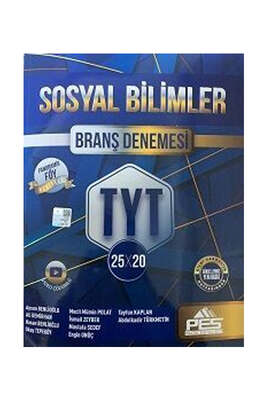 Pes Yayınları 2022 TYT Sosyal Bilimler Branş Denemesi - 1