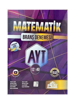 PES Yayınları AYT Matematik 12 x 40 Denemeleri - 1