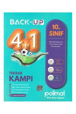 Polimat Yayınları 10.Sınıf Back Up 4+1 Kamp Kitabı - 1