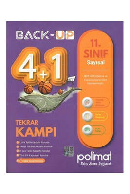 Polimat Yayınları 11. Sınıf Back Up 4+1 Sayısal Kamp Kitabı - 1
