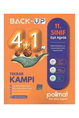 Polimat Yayınları 11. Sınıf Back Up 4+1 Eşit Ağırlık Kamp Kitabı - 1