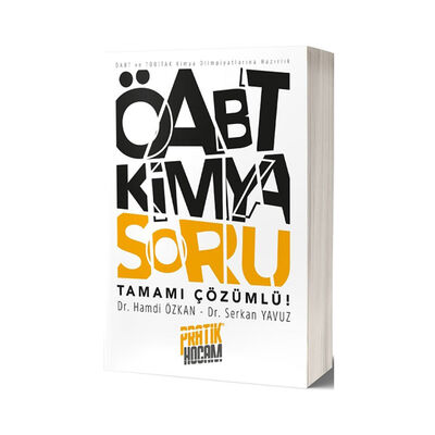 Pratik Hocam Yayınları ÖABT Orbital Kimya Tamamı Çözümlü Soru Bankası - 1