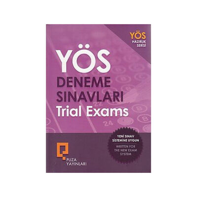 Puza Yayınları YÖS Deneme Sınavları Trial Exams - 1