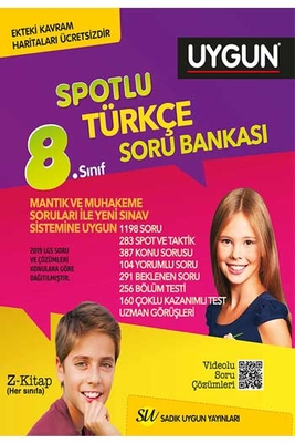 Sadık Uygun Yayınları 8. Sınıf Türkçe Spotlu Soru Bankası - 1