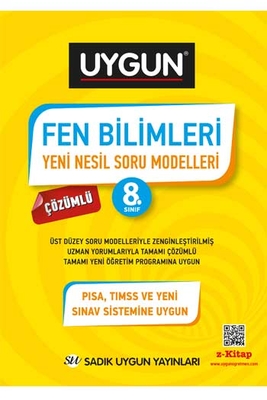 Sadık Uygun Yayınları 8. Sınıf Fen Bilimleri Çözümlü Yeni Nesil Soru Modelleri - 1