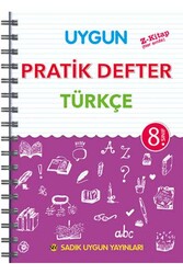 Sadık Uygun Yayınları 8. Sınıf Türkçe Pratik Defter - Sadık Uygun Yayınları