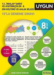 Sadık Uygun Yayınları - Sadık Uygun Yayınları 8. Sınıf İnkılap Tarihi ve Atatürkcülük Din Kültürü ve Ahlak Bilgisi 10 lu Deneme Sınavı