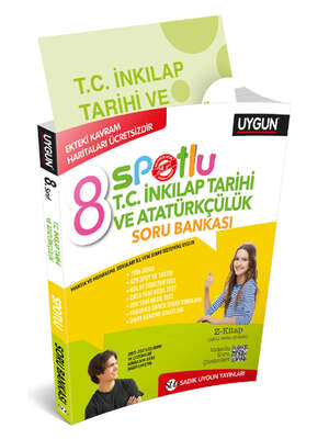 Sadık Uygun Yayınları 8. Sınıf T.C. İnkılap Tarihi ve Atatürkçülük Spotlu Soru Bankası - 1