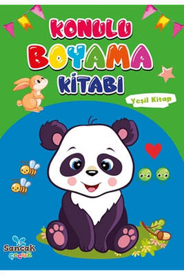 Konulu Boyama Kitabı - Yeşil Kitap Sancak Yayınları - 1