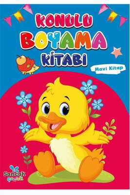 Konulu Boyama Kitabı - Mavi Kitap Sancak Yayınları - 1