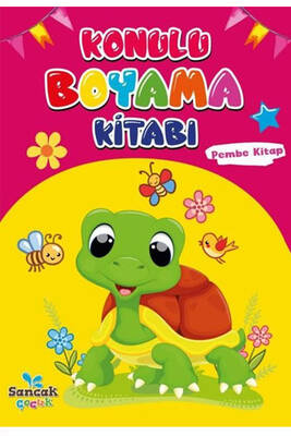 Konulu Boyama Kitabı - Pembe Kitap Sancak Yayınları - 1