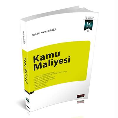 Savaş Yayınları Kamu Maliyesi - Nurettin Bilici 12. Baskı Ekim 2021 - 1