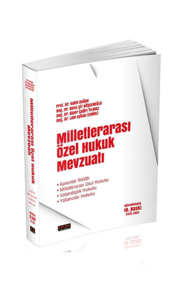 Savaş Yayınları Milletlerarası Özel Hukuk Mevzuatı (Vahit Doğan) 19.Baskı - 1