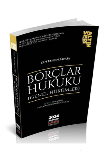 Savaş Yayınları 2024 Borçlar Hukuku Genel Hükümler Konu Anlatımı - 1